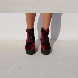 Red Velvet Shoes